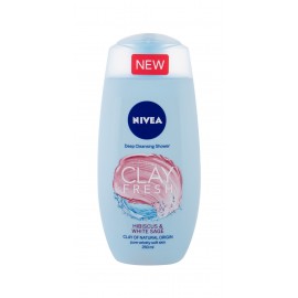 Nivea Clay Fresh, dušo želė moterims, 250ml, (Hibiscus & White Sage)