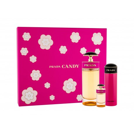 Prada Candy, rinkinys kvapusis vanduo moterims, (EDP 80 ml + EDP 7 ml + kūno losjonas 75 ml)