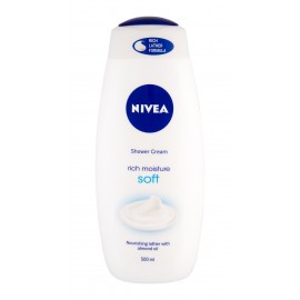 Nivea Soft, Rich Moisture, dušo kremas moterims, 500ml