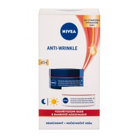 Nivea Firming, Anti Wrinkle, rinkinys dieninis kremas moterims, (Daily Facial kremas 50 ml + Night