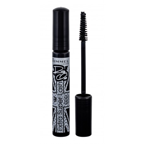 Rimmel London Extra Super Lash, Rita Ora, blakstienų tušas moterims, 8ml, (101 Black Black)