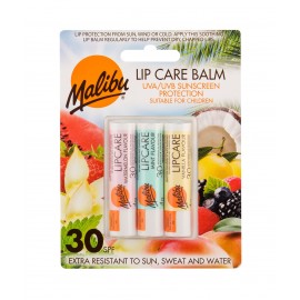 Malibu Lip Care, rinkinys lūpų balzamas moterims, (lūpų balzamas 4 g Watermelon + lūpų