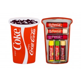 Lip Smacker Lip Balm, Coca-Cola, rinkinys lūpų balzamas vaikams, (lūpų balzamas 6 x 4 g + Tin