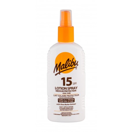 Malibu Lotion Spray, Sun kūno losjonas moterims ir vyrams, 200ml