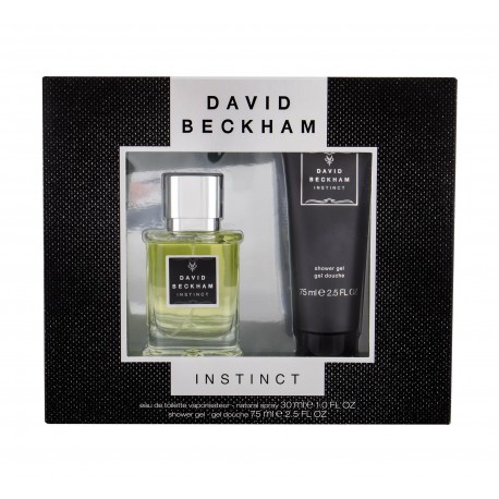 David Beckham Instinct, rinkinys tualetinis vanduo vyrams, (EDT 30 ml + dušo želė 75 ml)