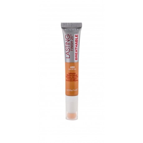 Rimmel London Lasting Finish, Breathable, maskuoklis moterims, 7ml, (400 Medium Dark)