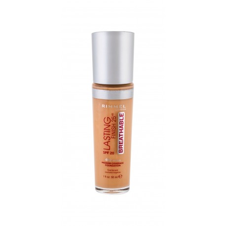 Rimmel London Lasting Finish, Breathable, makiažo pagrindas moterims, 30ml, (402 Bronze)