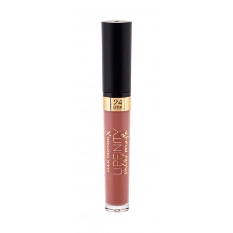 Max Factor Lipfinity, Velvet Matte 24HRS, lūpdažis moterims, 3,5ml, (035 Elegant Brown)