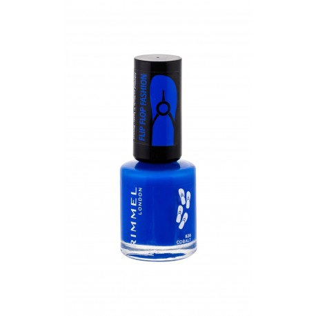 Rimmel London 60 Seconds, Flip Flop, nagų lakas moterims, 8ml, (826 Cobalt Heaven)