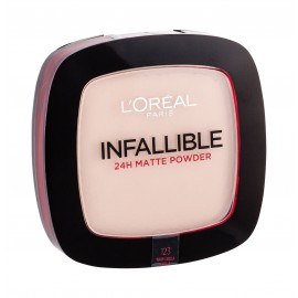 L´Oréal Paris Infallible, 24H Matte, kompaktinė pudra moterims, 9g, (123 Warm Vanilla)