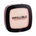 L´Oréal Paris Infallible, 24H Matte, kompaktinė pudra moterims, 9g, (123 Warm Vanilla)