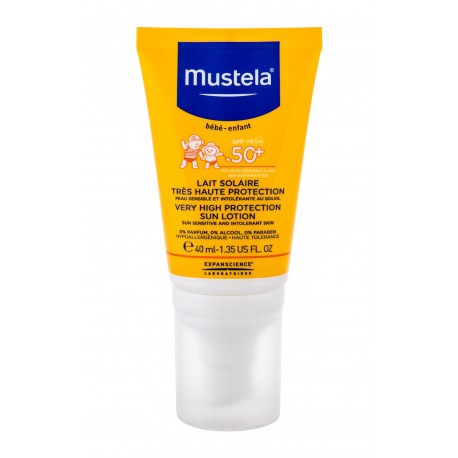 Mustela Solaires, Very High Protection Sun Lotion, Sun kūno losjonas vaikams, 40ml