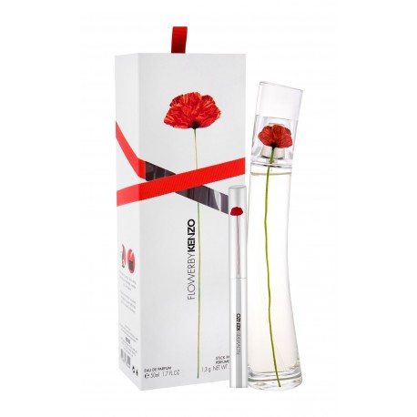 KENZO Flower By Kenzo, rinkinys kvapusis vanduo moterims, (EDP 50 ml + Stick Perfume 1,3 g)