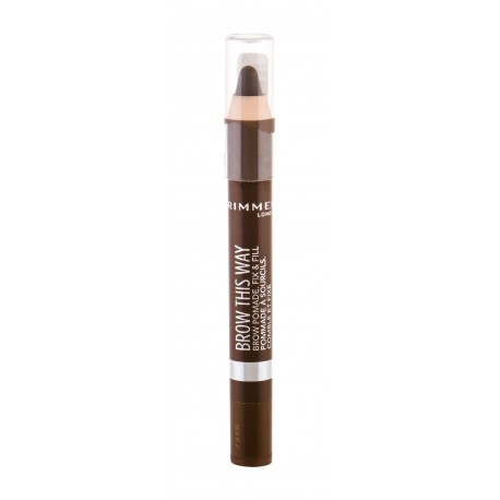 Rimmel London Brow This Way, Brow Pomade, antakių kontūrų pieštukas moterims, 3,25g, (003 Dark)