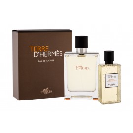 Hermes Terre D´Hermes, rinkinys tualetinis vanduo vyrams, (EDT 100 ml + dušo želė 80 ml)