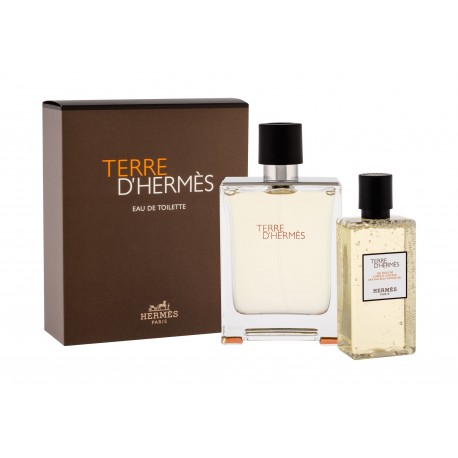 Hermes Terre D´Hermes, rinkinys tualetinis vanduo vyrams, (EDT 100 ml + dušo želė 80 ml)