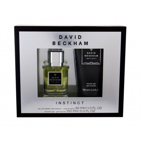 David Beckham Instinct, rinkinys tualetinis vanduo vyrams, (EDT 30ml + 150ml dušo želė)