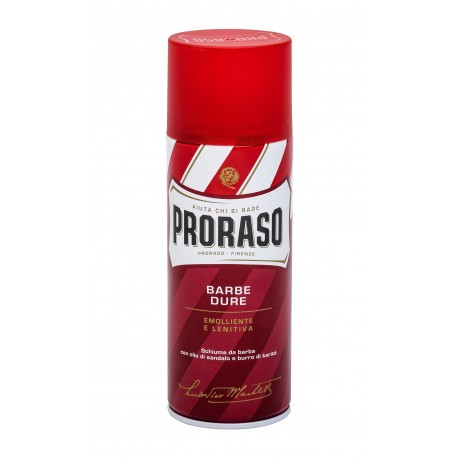 PRORASO Red, Shaving Foam, skutimosi putos vyrams, 400ml