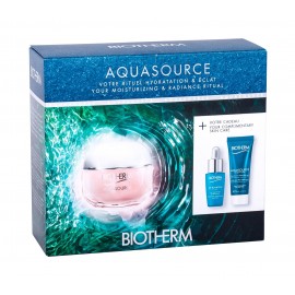 Biotherm Aquasource, rinkinys dieninis kremas moterims, (Daily Facial Care 50 ml + Facial Serum Life