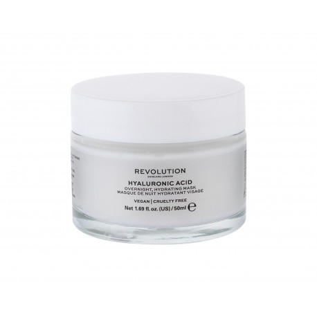 Makeup Revolution London Skincare, Hyaluronic Acid, veido kaukė moterims, 50ml