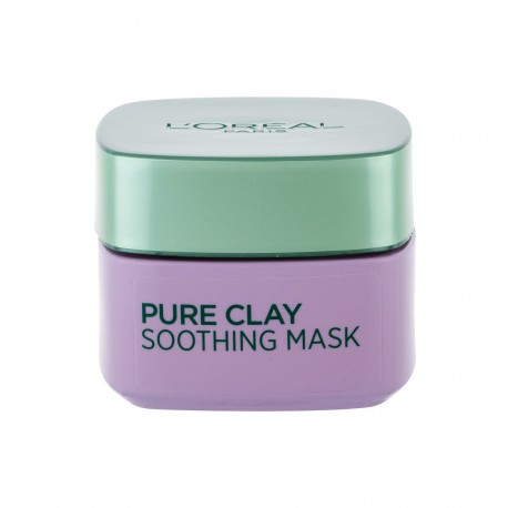 L´Oréal Paris Pure Clay, Soothing Mask, veido kaukė moterims, 50ml