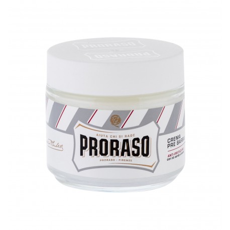 PRORASO White, Pre-Shaving Cream, priemonė prieš skutimąsi vyrams, 100ml
