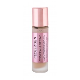 Makeup Revolution London Conceal & Define, makiažo pagrindas moterims, 23ml, (F0,7)