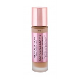 Makeup Revolution London Conceal & Define, makiažo pagrindas moterims, 23ml, (F7,5)