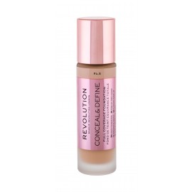 Makeup Revolution London Conceal & Define, makiažo pagrindas moterims, 23ml, (F4,5)