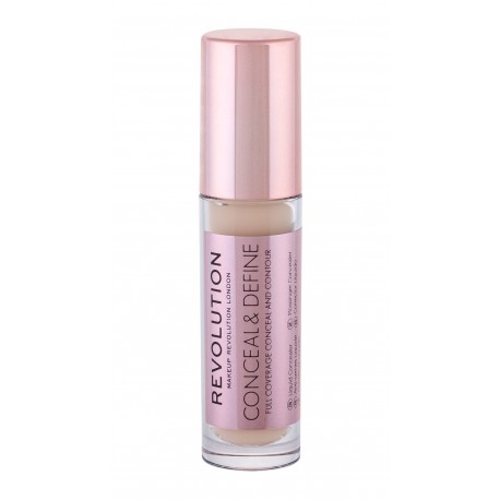 Makeup Revolution London Conceal & Define, maskuoklis moterims, 4g, (C6,5)