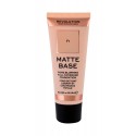 Makeup Revolution London Matte Base, makiažo pagrindas moterims, 28ml, (F1)