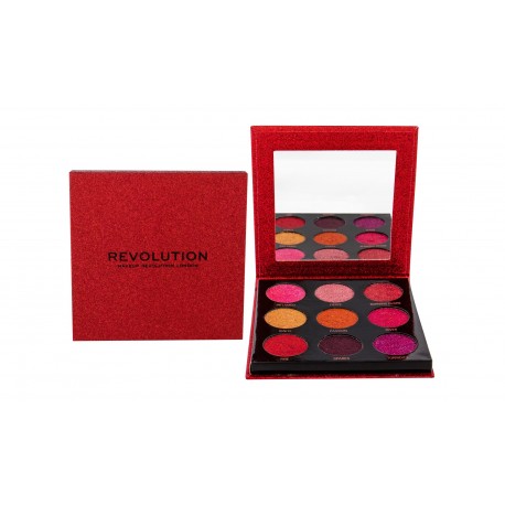 Makeup Revolution London Pressed Glitter, akių šešėliai moterims, 10,8g, (Hot Pursuit)