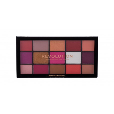 Makeup Revolution London Re-loaded, akių šešėliai moterims, 16,5g, (Red Alert)