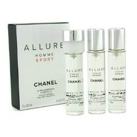 Chanel Allure Homme Sport, tualetinis vanduo vyrams, 3x20ml