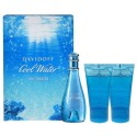 Davidoff Cool Water, rinkinys tualetinis vanduo moterims, (EDT 30ml + 50ml dušo želė + 50ml kūno