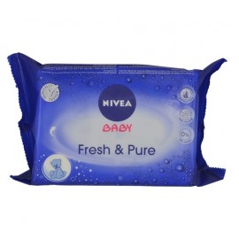 Nivea Baby, Fresh & Pure, drėgnosios servetėlės vaikams, 63pc