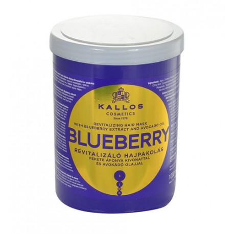 Kallos Cosmetics Blueberry, plaukų kaukė moterims, 1000ml