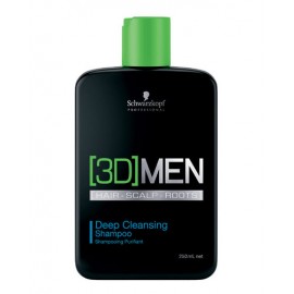 Schwarzkopf 3DMEN, Deep Cleansing, šampūnas vyrams, 250ml