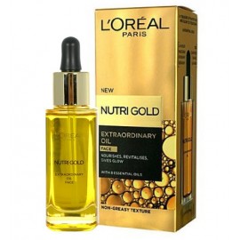 L´Oréal Paris Nutri-Gold, Extraordinary Oil, veido serumas moterims, 30ml