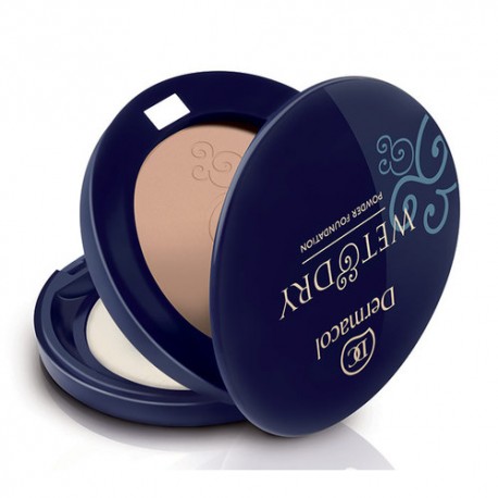 Dermacol Wet & Dry, Powder Foundation, makiažo pagrindas moterims, 6g, (01)