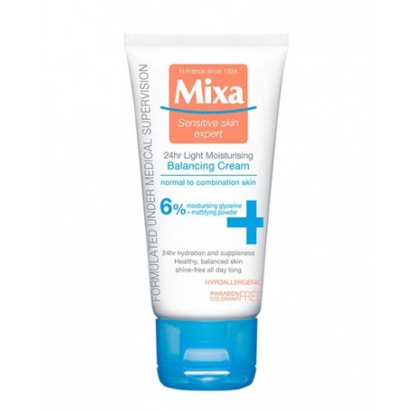 Mixa 24H Moisturising Balancing Cream, dieninis kremas moterims, 50ml