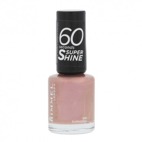 Rimmel London 60 Seconds, Super Shine, nagų lakas moterims, 8ml, (510 Euphoria)