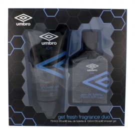 UMBRO Ice, rinkinys tualetinis vanduo vyrams, (EDT 75 ml + dušo želė 150 ml)