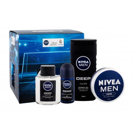 Nivea Comfort, Men Deep, rinkinys losjonas po skutimosi vyrams, (losjonas po skutimosi 100 ml +