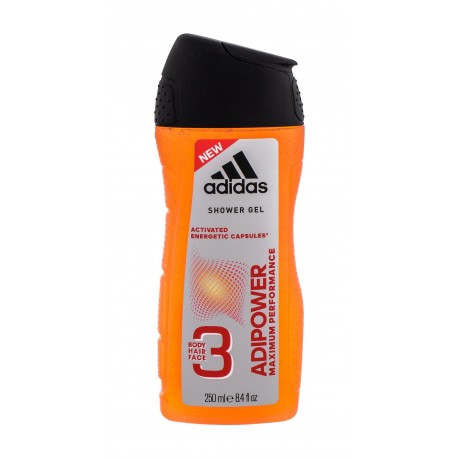 Adidas AdiPower, dušo želė vyrams, 250ml