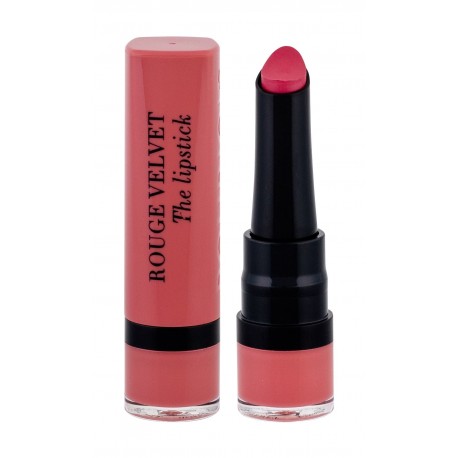 BOURJOIS Paris Rouge Velvet, The Lipstick, lūpdažis moterims, 2,4g, (02 Flaming´rose)