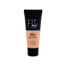 Maybelline Fit Me!, Matte + Poreless, makiažo pagrindas moterims, 30ml, (130 Buff Beige)