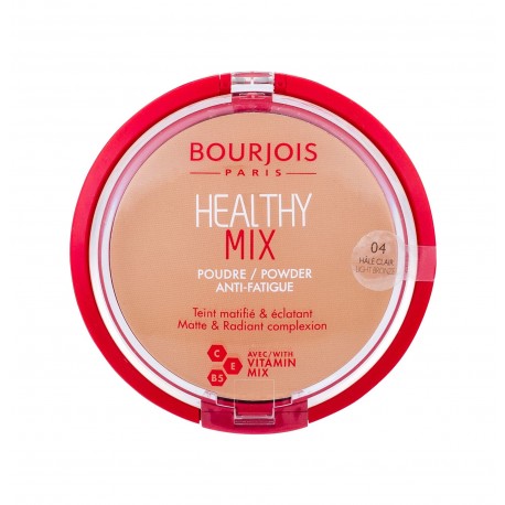 BOURJOIS Paris Healthy Mix, Anti-Fatigue, kompaktinė pudra moterims, 11g, (04 Light Bronze)