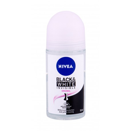 Nivea Invisible For Black & White, 48H, antiperspirantas moterims, 50ml