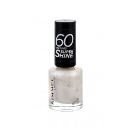 Rimmel London 60 Seconds, Super Shine, nagų lakas moterims, 8ml, (730 Silver Bullet)